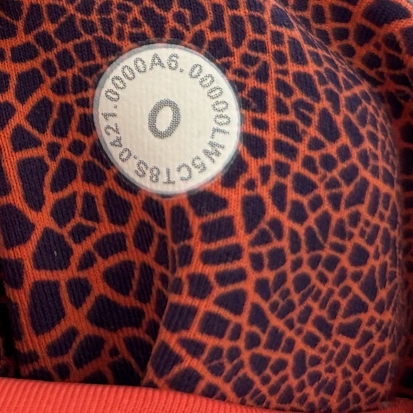 Lululemon Invigorate High Rise Crop Leggings Size 0 In Crackle Glaze Orange 23” - Picture 8 of 8